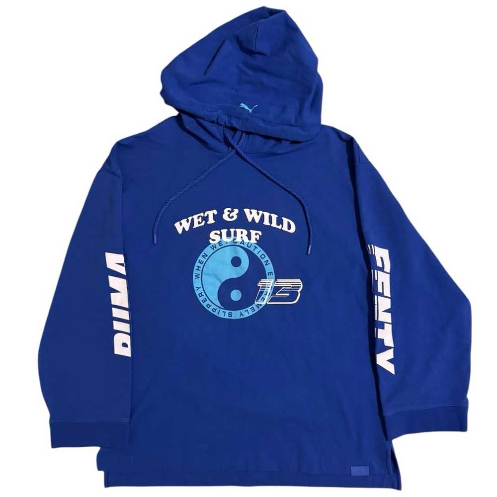 PUMA X FENTY Gathered Drawstring Oversized Fall Hoodie